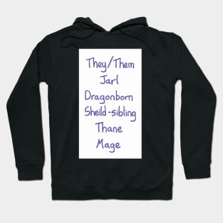 Gender-Neutral Titles (nerdy version, purple) Hoodie